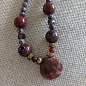 Jewelry, necklace with 2 kinds of Jasper